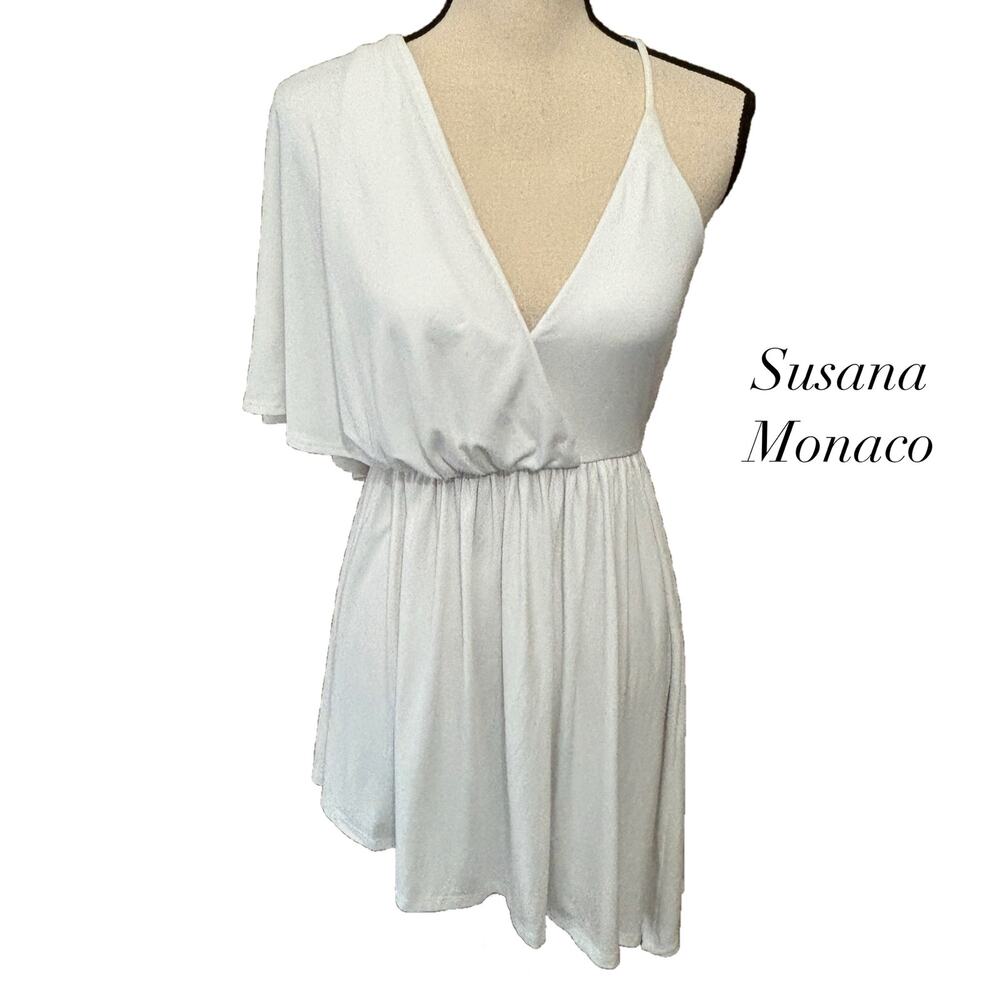 Susana Monaco White Asymmetrical Dress